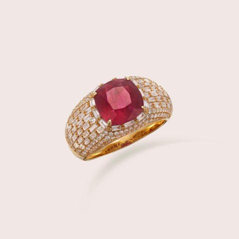 Rubies and Diamond Ring