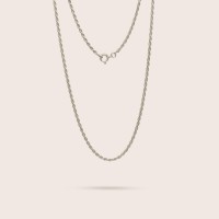 Plain silver / Rhodium-plated silver