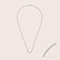 Plain silver / Rhodium-plated silver