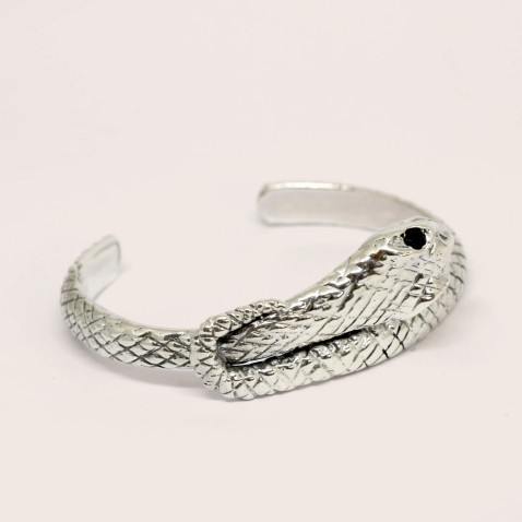 Savage | Pulseira Escrava com Cobra Sapo