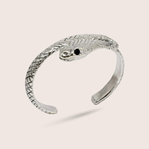 Savage | Pulseira Escrava com Cobra Sapo