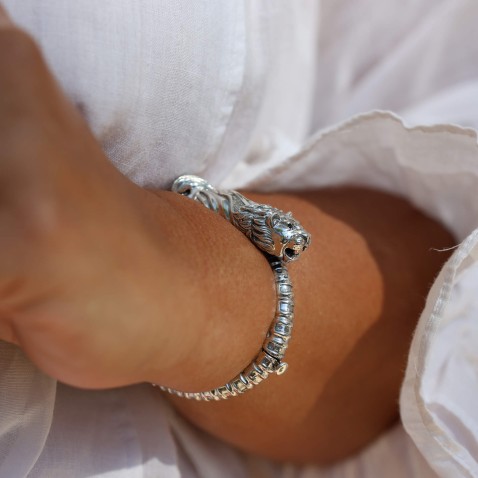 Savage | Pulseira Escrava com Le�o