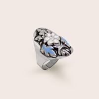 silver / turquoise
