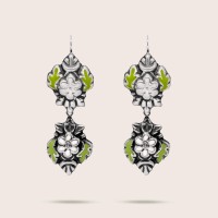 silver / green