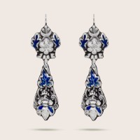Silver / Blue