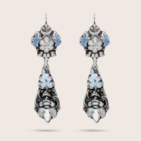 silver / turquoise