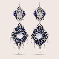 Silver / Blue
