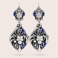 Silver / Blue