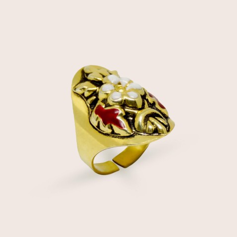 NEOBAROQ | Anel Ouro com Esmalte