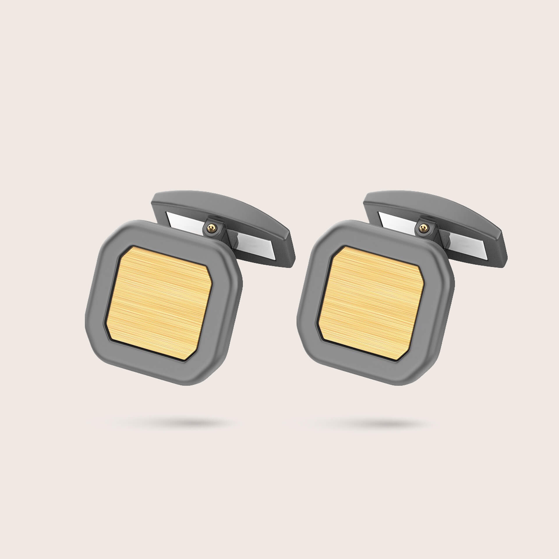 Titanium and 18K Gold Cufflinks | Zancan