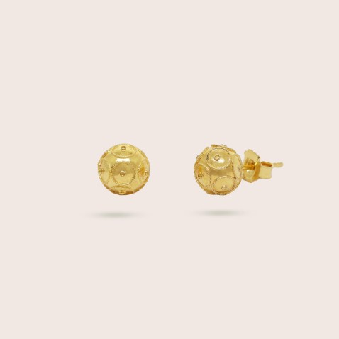 Viana Bead Earrings 19.2K Gold | Minhota