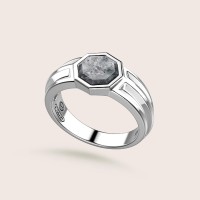 Plain silver / Rhodium-plated silver