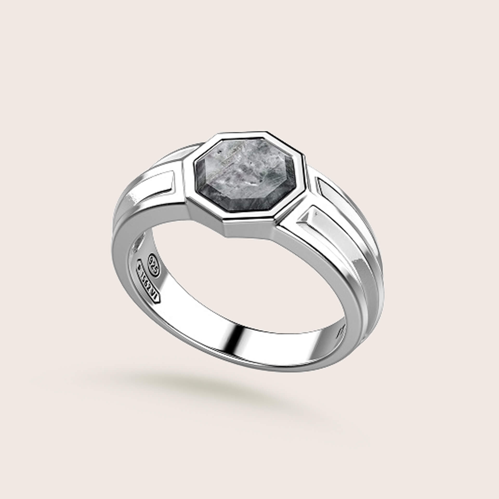 925 Silver Ring with Mother of Pearl | Zancan