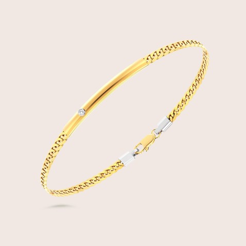 Insignia Gold 18kt Gold Bracelet with Diamond | Zancan