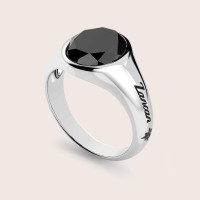 Plain silver / Rhodium-plated silver