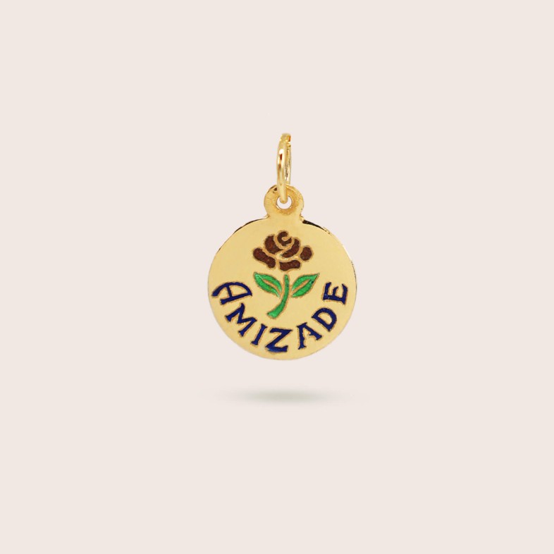 Gold-plated Sterling Silver "Friendship" Pendant | Lembran�a