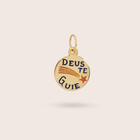 Gold-plated Sterling Silver "God Guide You" Pendant | Lembran�a