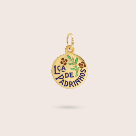 Medalha "Lembran�a dos Padrinhos" em Prata 925 | Lembran�a
