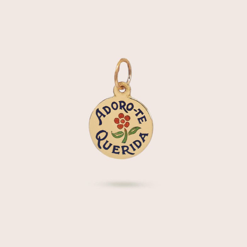 Medalha "Adoro-te Querida" Ouro 19,2K | Lembran�a