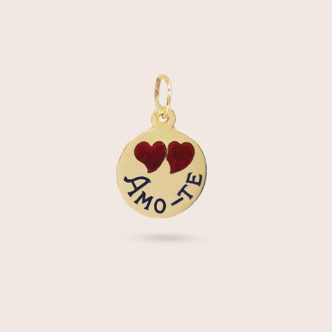 Medalha "Amo-te" Ouro 19,2K | Lembran�a
