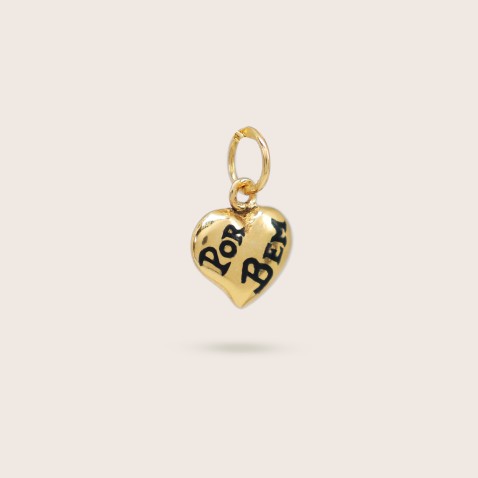 Gold-plated Sterling Silver "For Good" Heart Pendant  | Lembran�a