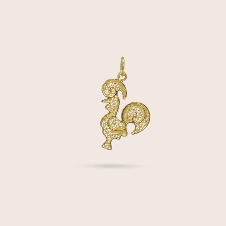 19.2K Gold Rooster Pendant | Lembran�a