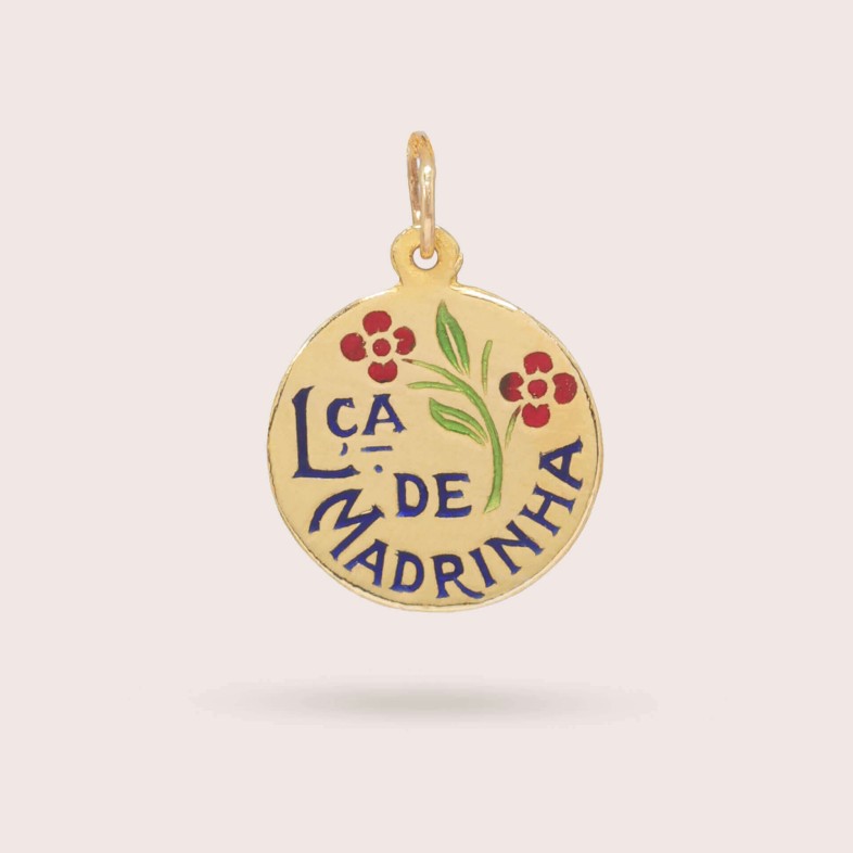 Medalha "Lembran�a de Madrinha" Ouro 19,2K | Lembran�a