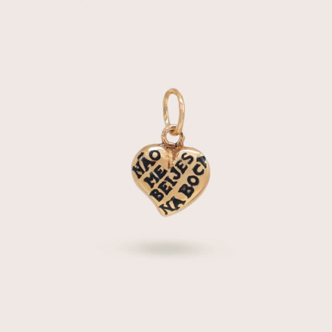 19.2K Gold "Don't kiss me on the mouth" Pendant | Lembran�a