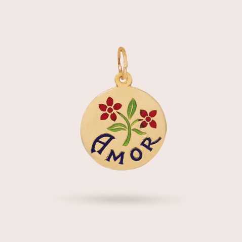 19.2K Gold "Love" Pendant | Lembran�a