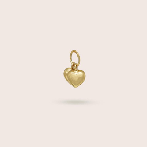 Pendente com Dois Cora��es Ouro 19,2K | Lembran�a