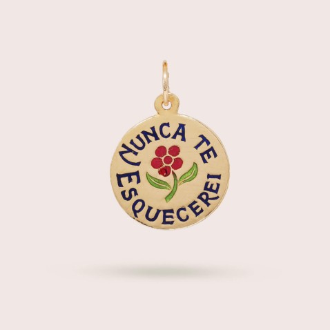 19.2K Gold "I will never forget you" Pendant | Lembran�a