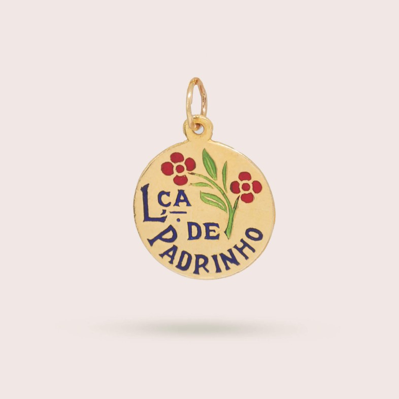 Medalha "Lembran�a do Padrinho" Ouro 19,2K | Lembran�a