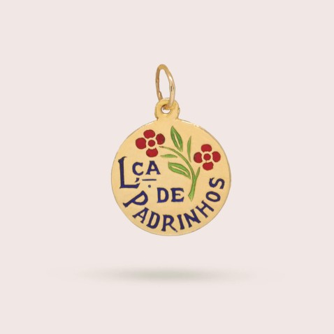 Medalha "Lembran�a dos Padrinhos" Ouro 19,2K | Lembran�a