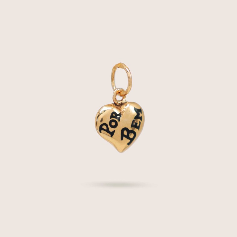 Gold-plated Sterling Silver "For Good" Heart Pendant | Lembran�a