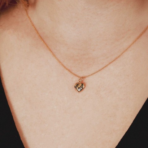 Gold-plated Sterling Silver "For Good" Heart Pendant | Lembran�a