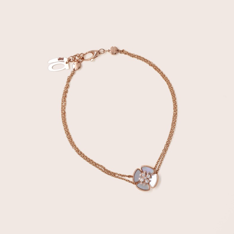 Pulseira Diamantes e Madrep�rola