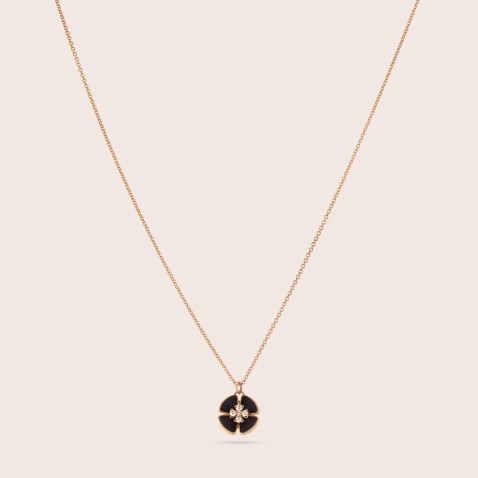 COLAR COM ONIX E DIAMANTES
