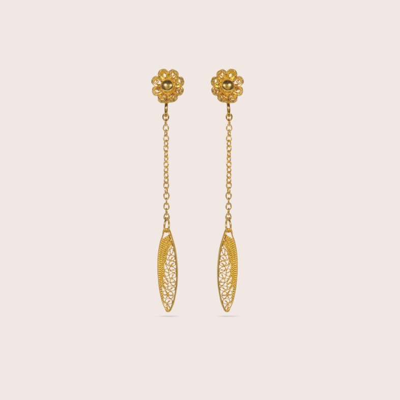 Brincos Pendentes Ouro 19,2K | Filigrana