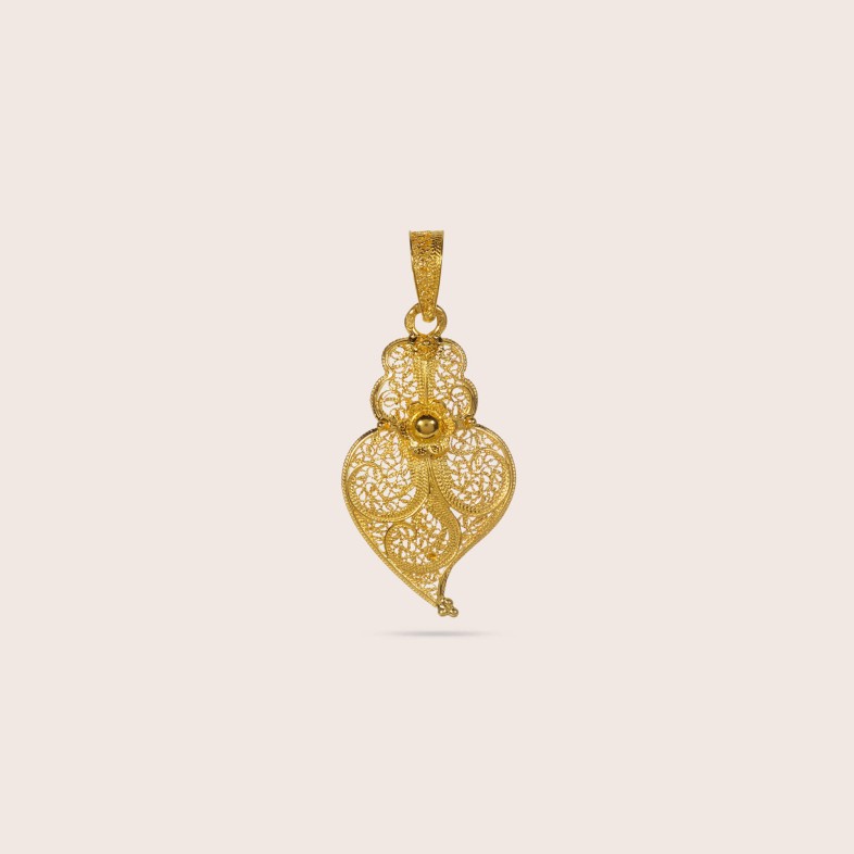 Pendente Cora��o de Viana Ouro 19,2K | Filigrana