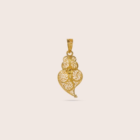 Pendente Cora��o de Viana Ouro 19,2K | Filigrana