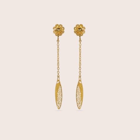 Brincos Pendentes Ouro 19,2K | Filigrana