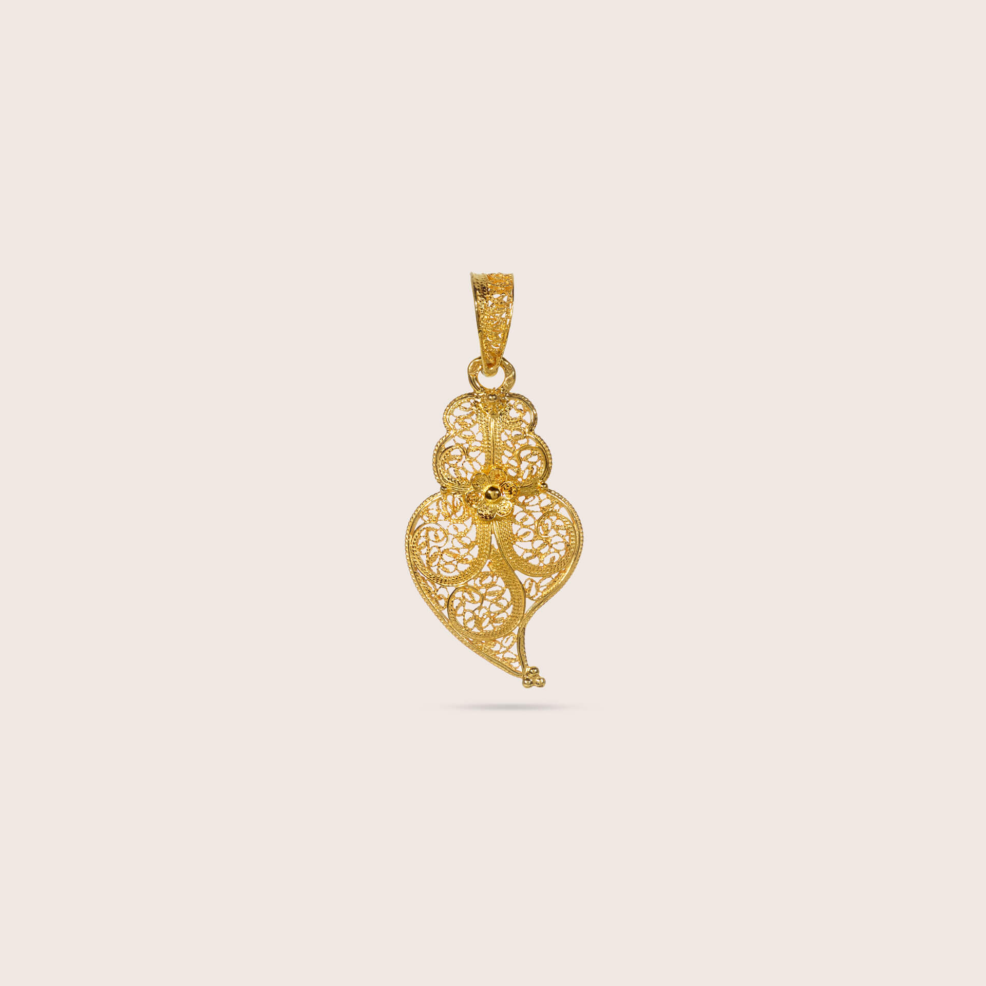 Pendente Cora��o de Viana Ouro 19,2K | Filigrana