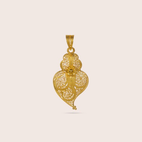 Pendente Cora��o de Viana Ouro 19,2K | Filigrana
