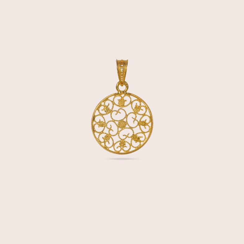 19.2K Gold Pendant | Filigree