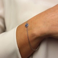 Plain silver / Rhodium-plated silver