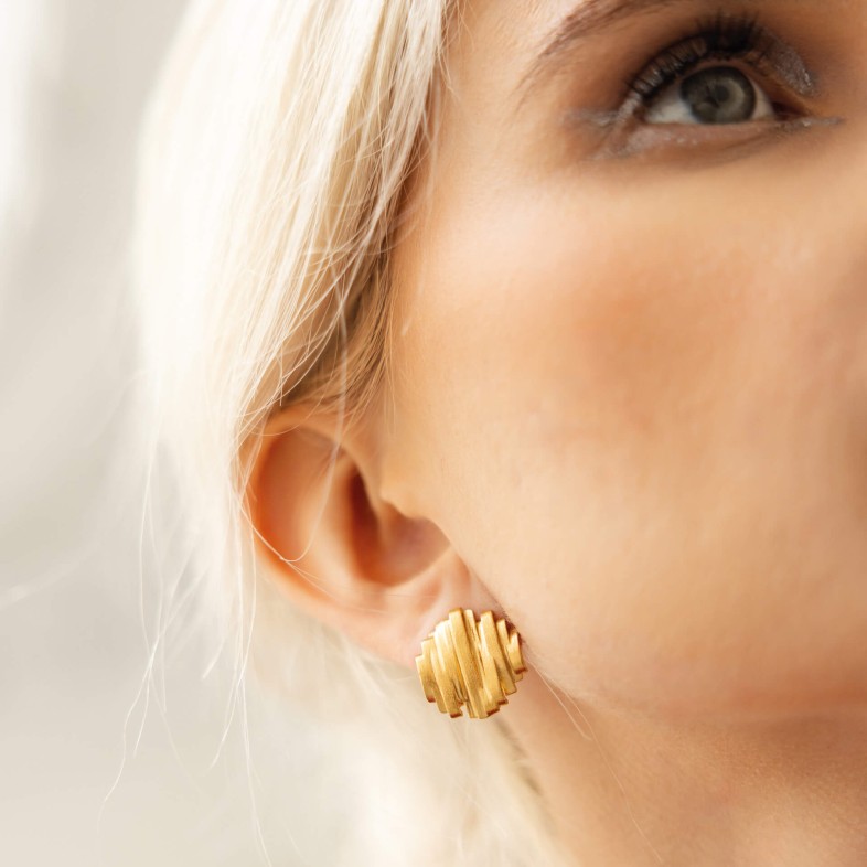 Gold-Plated Sterling Silver Earrings | Mar