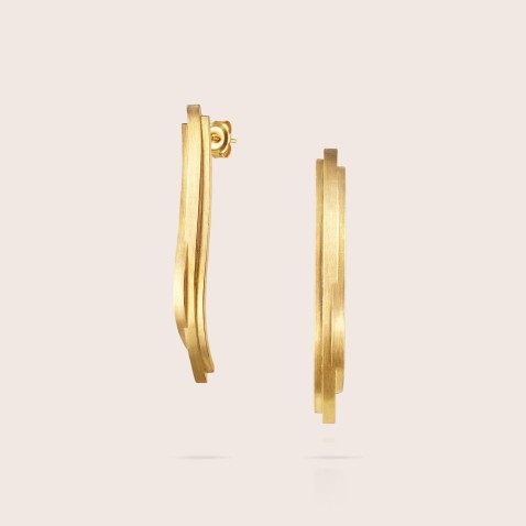 Gold-Plated Sterling Silver Earrings | Mar