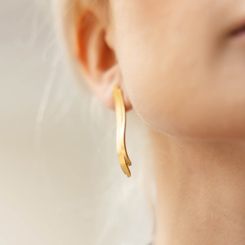 Gold-Plated Sterling Silver Earrings | Mar