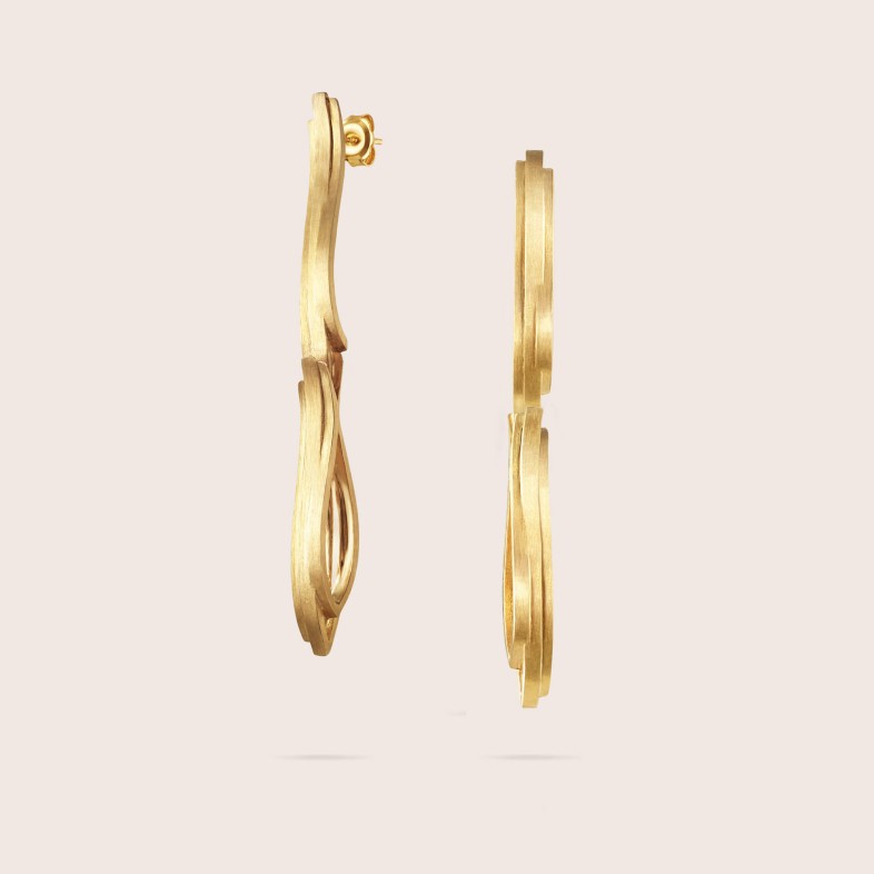 Gold-Plated Sterling Silver Earrings | Mar