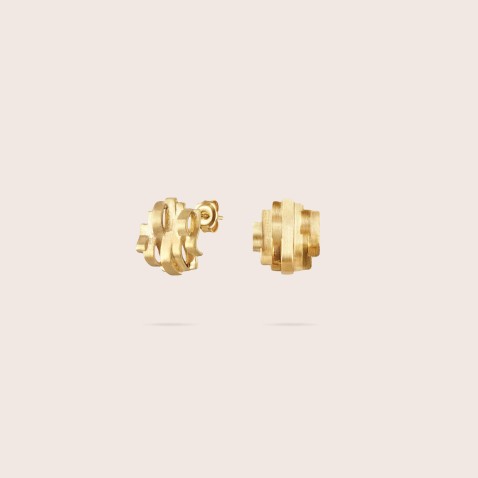 Gold-Plated Sterling Silver Stud Earrings | Mar